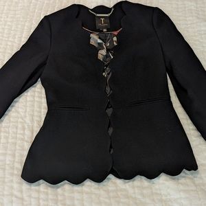 Ted Baker Scalloped Jacket in Black